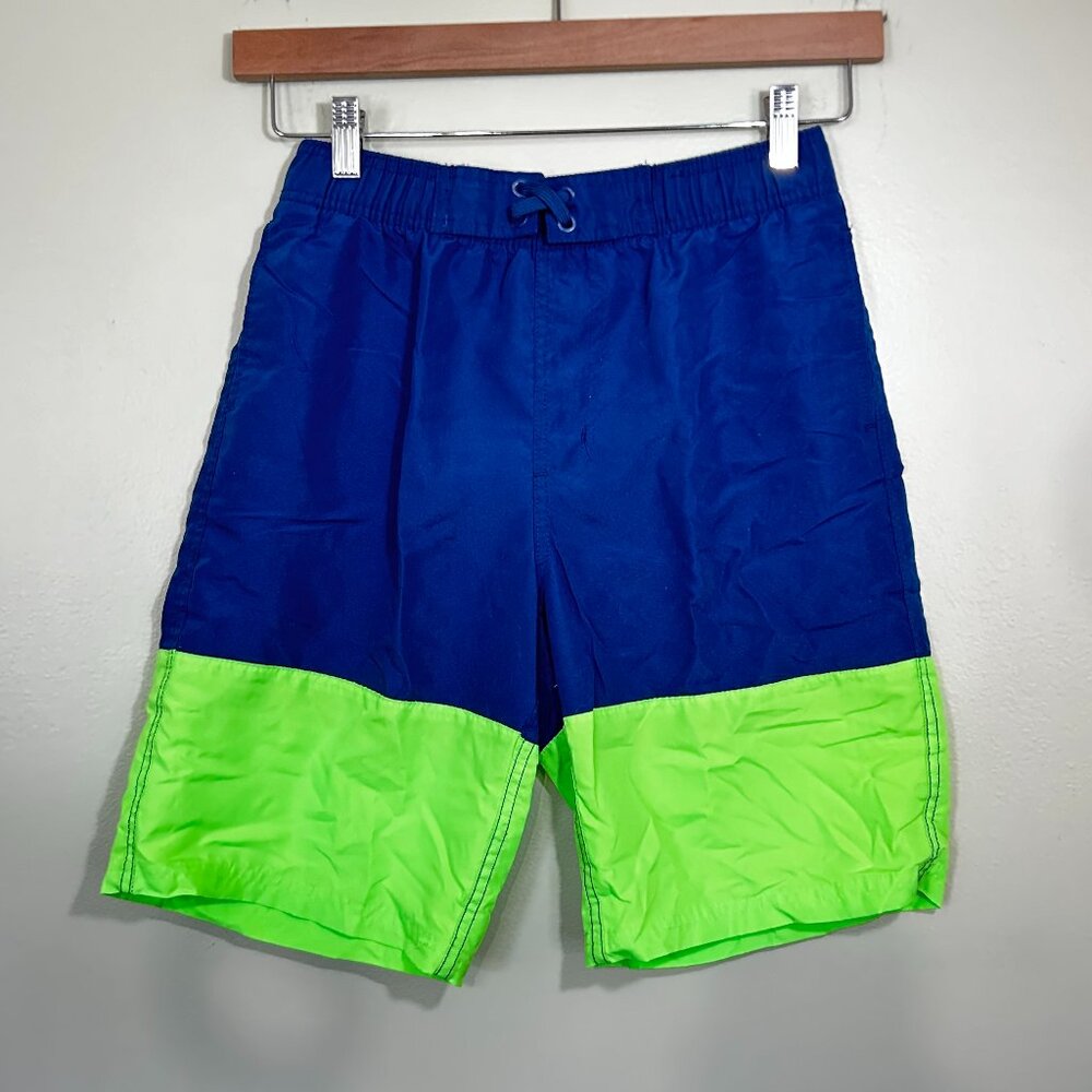 Sun point - Youth/child - shorts/swimshorts - XL - neon green, Navy blue